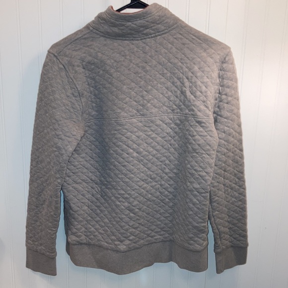 Patagonia organic cotton quilt snap t-pullover drifter grey/coral sz M - Picture 5 of 5